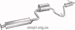 06.26 Вихлопна система (задня + середня частина) для Daihatsu Cuore 0.8 90-98