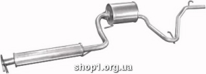 06.27 Вихлопна система (задня + середня частина) для Daihatsu Cuore 0.8 kat. 03/90 - 07/94
