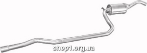 08.168 Резонатор (середній глушник) для Ford Fiesta 91-92 1.3i kat