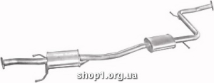 12.50 Резонатор (середній глушник) для Mazda 323 89-92 1.3 16V/1.6 SDN/HB