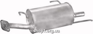 15.08 Глушник задній (кінцевий, основний) для Nissan Almera sedan 1,4i 1,6i 95-00