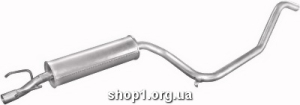 17.134 Резонатор (середній глушник) для Opel Corsa B 1.7D Combo 93-