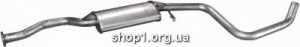 Marix 08.40 Резонатор (середній глушник) Marix чорна для Ford Escort 1.6i kat 90-/Orion 91-92