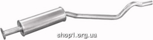 17.29 Резонатор (середній глушник) для Opel Kadett E 85-91 1.6i/1.8i kat