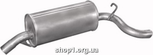 17.31 Глушник задній (кінцевий, основний) для Opel Omega A 2.0-2.4 86-94