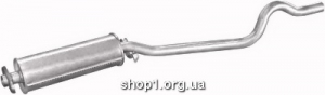 Marix 17.45 Резонатор (середній глушник) Marix чорний для Opel Kadett E 86-89 1.6D
