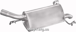 17.532 Глушник задній (кінцевий, основний) для Opel Corsa C 1.7Di; 1.7DTi Turbo Disel 00-