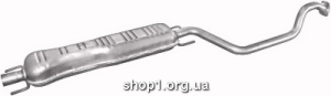 17.536 Резонатор (середній глушник) для Opel Zafira 1.6i-16V/1.8i-16V kat 99-