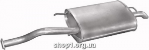 Marix 22.21 Глушник задній (кінцевий, основний) marix чорний для Rover 214 1.4; 1.4kat S,SI,SLI,GSI 5-D