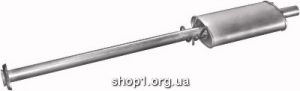 23.03 Резонатор (середній глушник) для Seat Ibiza 85-92/Malaga 85-92/Ronda 85-87 1.2/1.5 3/4D