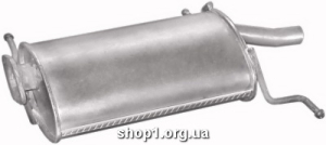 47.06 Глушник задній (кінцевий, основний) для Kia Pride 94- 1.1/1.3 /Mazda 121 87-90