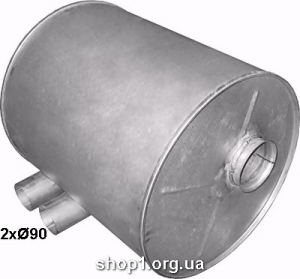 61.30 Глушник для DAF SB3000 WS 242/268/315 Baffle Size: 518mm ; Length: 593mm