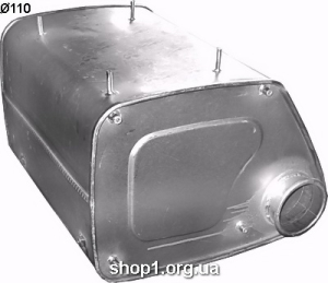 68.21 Глушник для MAN F2000 19.293/343F/FL/FLL 26.293/343FLL 19.403 06/85- Baffle Size: 400mm x 555mm ; Length: 590mm