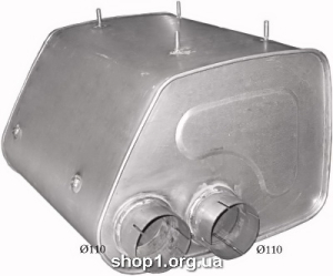 68.27 Глушник для MAN F2000 22/26-28 T 6X4DFL 13/96- Baffle Size: 400mm x 555mm ; Length: 590mm