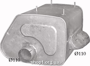 68.44 Глушник для MAN seria F2000 Baffle Size: 400mm x 555mm; Length: 589mm