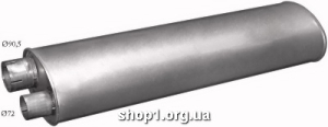 69.04 Глушник для Mercedes LK Baffle Size: 180mm x 277mm ; Length: 1000mm