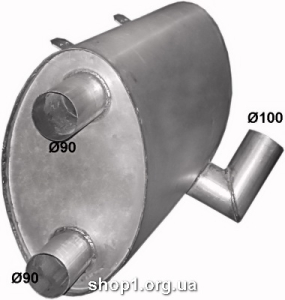 69.96 Глушник для Mercedes 404 BUS Baffle Size: 267mm x 447mm ; Length: 940mm