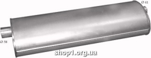 70.08 Глушник для Renault Mascott Baffle Size: 180mm x 277mm ; Length: 805mm